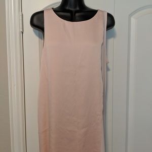 Mixed media tunic length shell